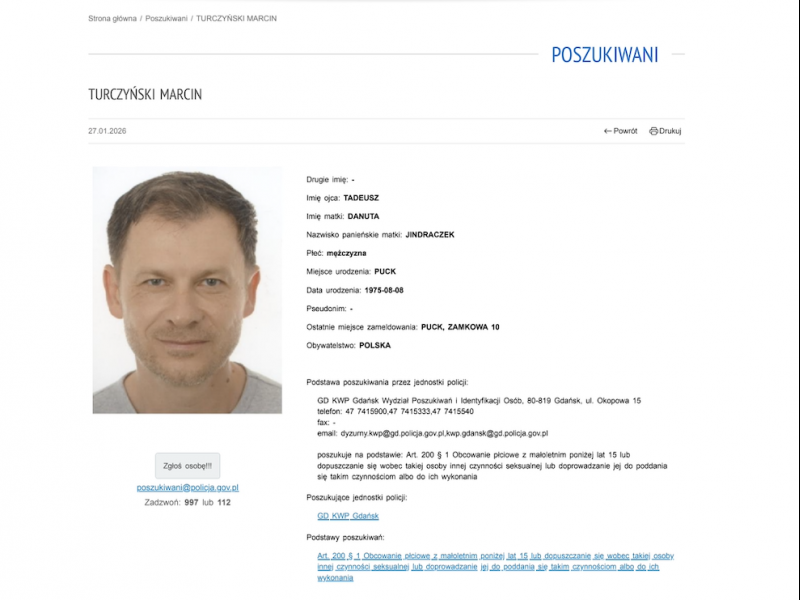 Żurek o Epsteinie. A co z listem gończym za Turczyńskim?