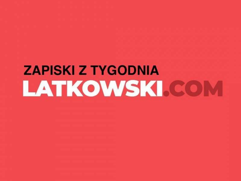 Niektórych zamyka się do aresztów, innym płaci bonusy, taki life. Nie ma co się szamotać, bo się wylatuje za burtę. W naszym wieku (40+) to już za późno na indywidualizm. Zapiski z tygodnia